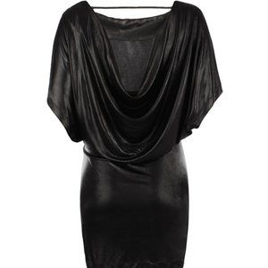 ~AllSaints Sexy Black New Years Eve Dress~metallic